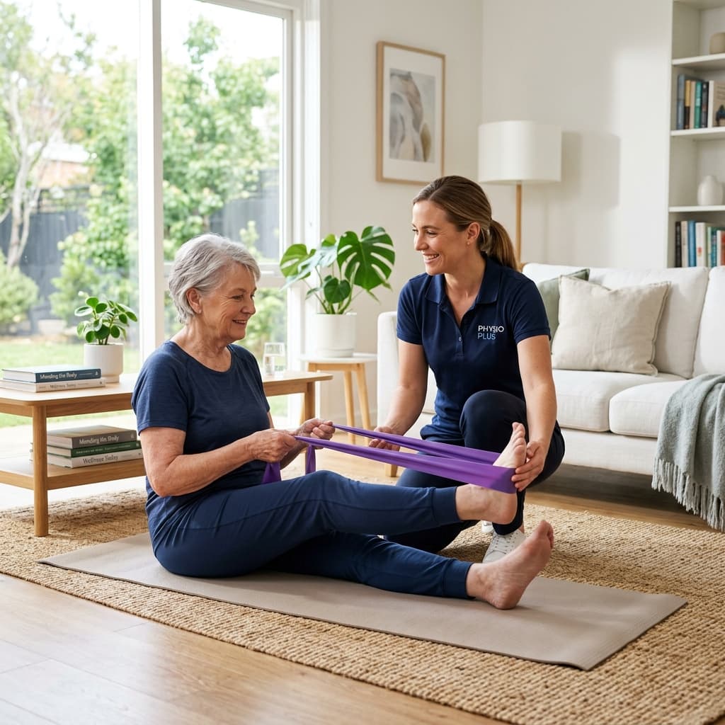 Physiotherapy session at home